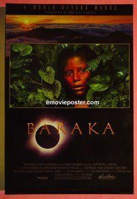 H118 BARAKA one-sheet movie poster '92 Ron Fricke documentary