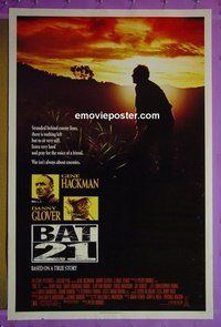 H126 BAT 21 one-sheet movie poster '88 Gene Hackman, Danny Glover