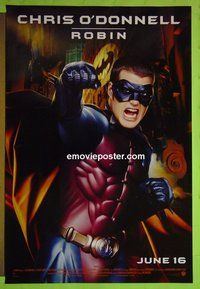 H141 BATMAN FOREVER single-sided advance one-sheet movie poster '95 Chris O'Donnell
