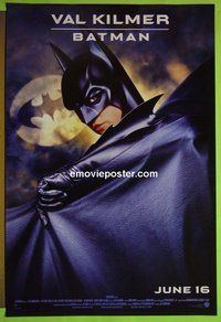 H145 BATMAN FOREVER single-sided advance one-sheet movie poster '95 Val Kilmer