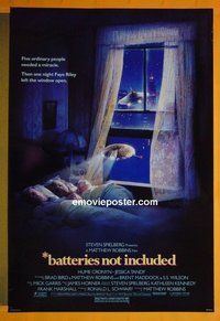 H148 BATTERIES NOT INCLUDED one-sheet movie poster '87 Spielberg
