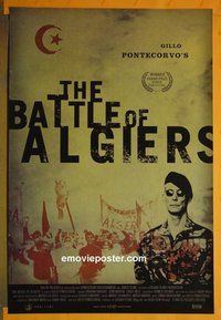 H149 BATTLE OF ALGIERS one-sheet movie poster R2003 Pontecorvo