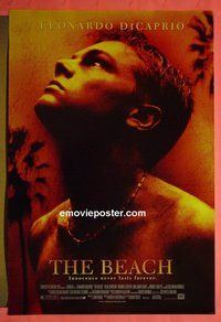 H151 BEACH one-sheet movie poster '00 Leonardo DiCaprio