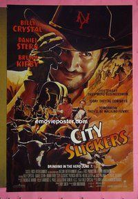 H269 CITY SLICKERS advance one-sheet movie poster '91 Crystal, Stern