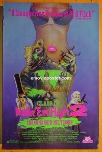 H272 CLASS OF NUKE 'EM HIGH 2 one-sheet movie poster '91 Troma