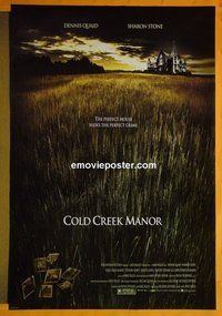 H279 COLD CREEK MANOR double-sided one-sheet movie poster '03 Dennis Quaid