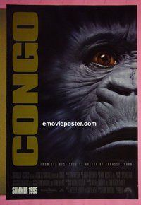 H285 CONGO advance one-sheet movie poster #1 '95 Michael Crichton, Laura Linney