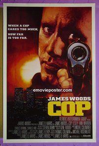 H289 COP one-sheet movie poster '87 James Woods, Warren