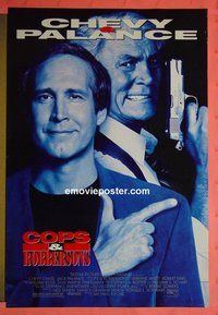 H290 COPS & ROBBERSONS double-sided one-sheet movie poster '94 Chevy Chase