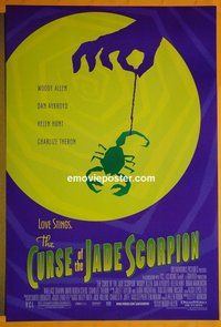 H302 CURSE OF THE JADE SCORPION double-sided one-sheet movie poster '01 Woody Allen