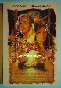 H303 CUTTHROAT ISLAND double-sided one-sheet movie poster '95 Geena Davis