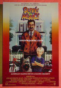 H323 DENNIS THE MENACE double-sided one-sheet movie poster '93 Matthau, Lloyd