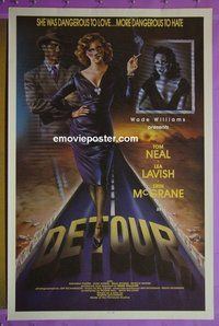 H326 DETOUR one-sheet movie poster '92 Tom Neal Jr, film noir art!