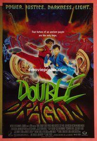 H344 DOUBLE DRAGON double-sided one-sheet movie poster '94 Robert Patrick