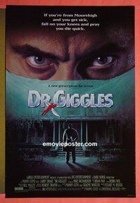 H346 DR GIGGLES double-sided one-sheet movie poster '92 Larry Drake