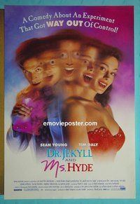 H348 DR JEKYLL & MS HYDE double-sided one-sheet movie poster '95 Sean Young