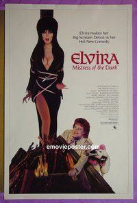 H371 ELVIRA MISTRESS OF THE DARK video one-sheet movie poster '88 horror!