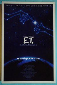 H378 ET one-sheet movie poster R85 Steven Spielberg,Barrymore