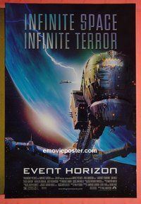 H380 EVENT HORIZON double-sided one-sheet movie poster '97 Laurence Fishburne