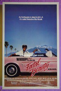 H398 FATAL BEAUTY one-sheet movie poster '87 Whoopi Goldberg