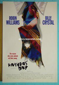 H401 FATHERS' DAY double-sided advance one-sheet movie poster '97 Robin Williams