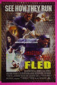 H415 FLED double-sided one-sheet movie poster '96 Laurence Fishburne, Stephen Baldwin