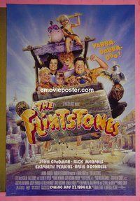 H418 FLINTSTONES double-sided advance one-sheet movie poster '94 John Goodman
