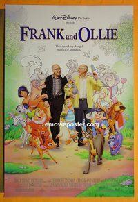 H435 FRANK & OLLIE double-sided one-sheet movie poster '95 Walt Disney
