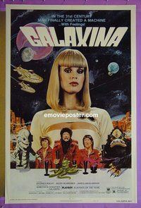 H443 GALAXINA style B one-sheet movie poster '80 Dorothy Stratten