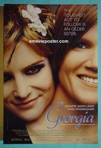 H446 GEORGIA double-sided one-sheet movie poster '95 Jennifer Jason Leigh