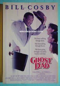H451 GHOST DAD double-sided one-sheet movie poster '90 Bill Cosby, fantasy