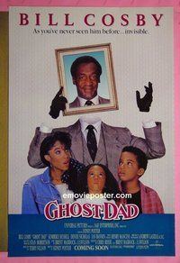H452 GHOST DAD double-sided advance one-sheet movie poster '90 Bill Cosby, fantasy