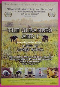 H457 GLEANERS & I one-sheet movie poster '00 Agnes Varda, Litnanski