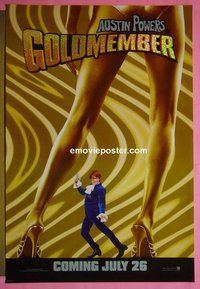 H469 GOLDMEMBER teaser one-sheet movie poster '02 Mike Meyers as Austin Powers