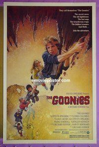 H477 GOONIES one-sheet movie poster '85 Drew Struzan art!