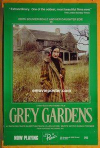 H489 GREY GARDENS one-sheet movie poster '75 Maysles brothers!