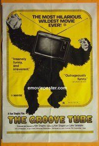 H490 GROOVE TUBE one-sheet movie poster '74 Ken Shapiro