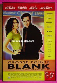 H491 GROSSE POINTE BLANK double-sided one-sheet movie poster #1 '97 John Cusack