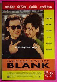 H492 GROSSE POINTE BLANK double-sided one-sheet movie poster #2 '97 John Cusack