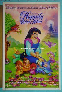 H502 HAPPILY EVER AFTER double-sided one-sheet movie poster '93 animated cartoon