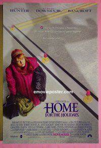 H536 HOME FOR THE HOLIDAYS double-sided advance one-sheet movie poster #1 '95 Holly Hunter