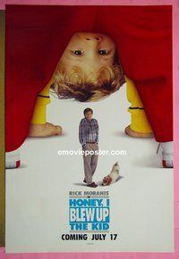 H539 HONEY I BLEW UP THE KID double-sided teaser one-sheet movie poster #1 '92 Moranis