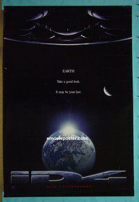 H567 INDEPENDENCE DAY double-sided advance style A one-sheet movie poster '96