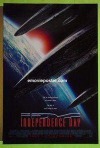 H572 INDEPENDENCE DAY single-sided advance style B one-sheet movie poster '96 Will Smith