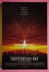 H569 INDEPENDENCE DAY double-sided advance style C one-sheet movie poster '96 Will Smith
