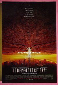 H570 INDEPENDENCE DAY double-sided int'l advance style C one-sheet movie poster '96 Will Smith