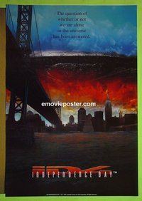 H571 INDEPENDENCE DAY commercial poster '96 Will Smith