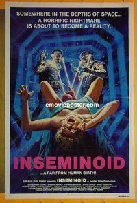 H582 INSEMINOID one-sheet movie poster '81 most outrageous image ever!