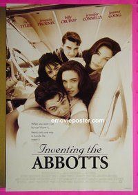 H588 INVENTING THE ABBOTTS double-sided one-sheet movie poster '96 Liv Tyler, Phoenix