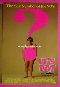 H597 IT'S PAT double-sided one-sheet movie poster '94 Julia Sweeney, Dave Foley